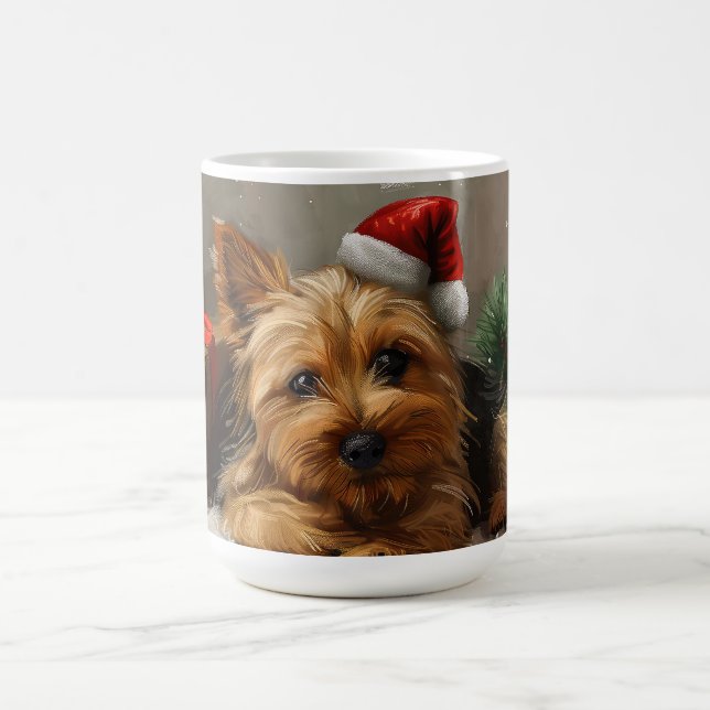 Mug Festival de Noël du chien Terrier australien (Centre)