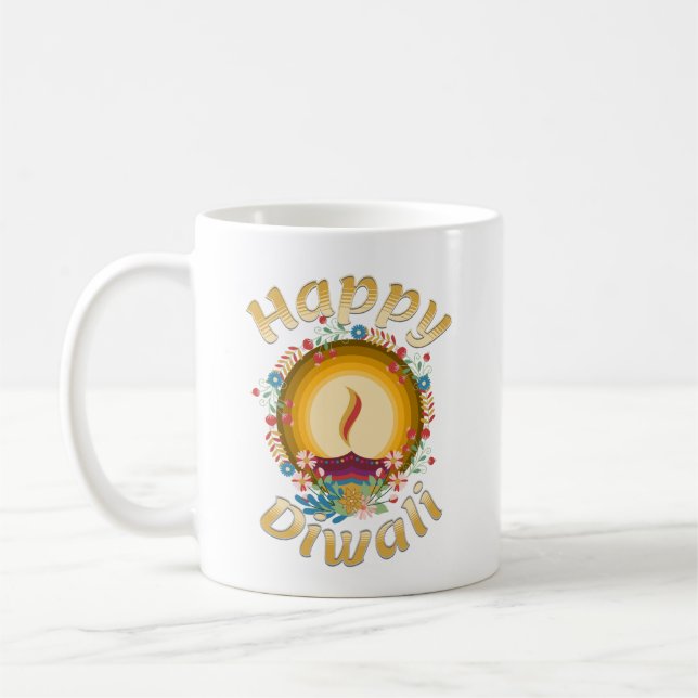 Mug Festival des lumières de Diwali Hindu Sikh Jain (Gauche)