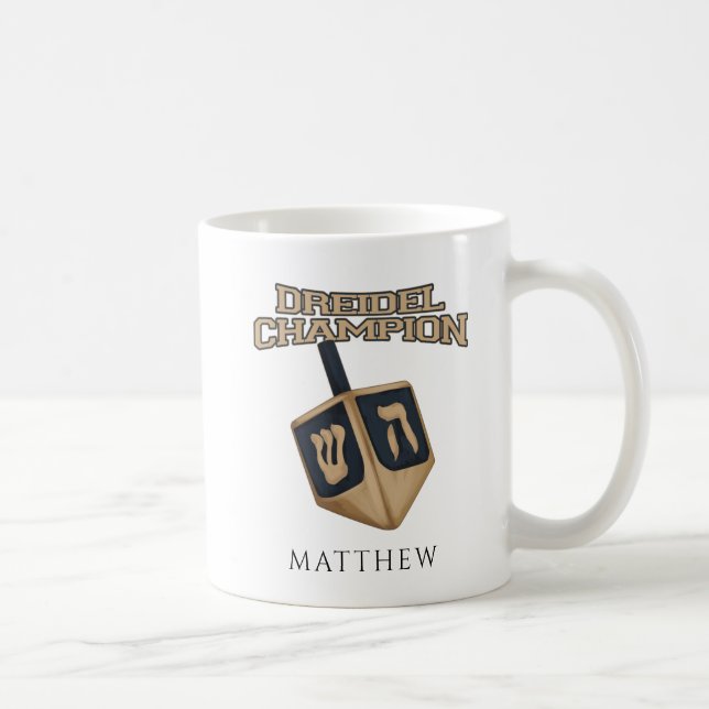 Mug Festival du Champion de la Cute Dreidel d'Hanoukka (Droite)