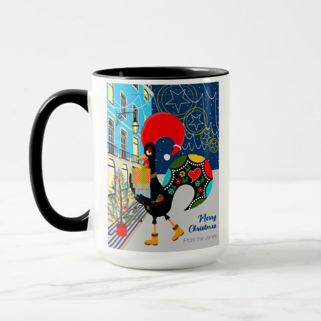 Mug Festivals de Noël avec le coq portugais (Gauche)