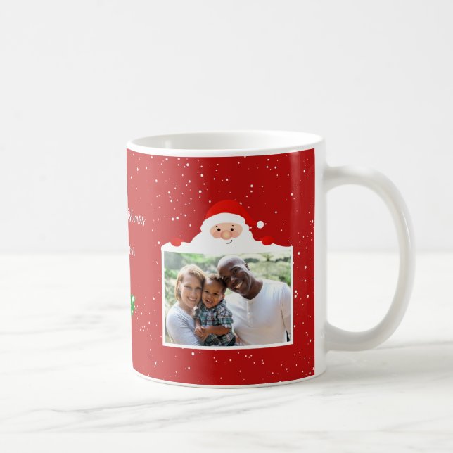 Mug Festive Cheeky Père Noël - Photo personnalisée - P (Droite)