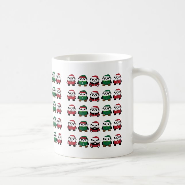 Mug Festive Christmas Pattern – Seamless Holiday Icons (Droite)