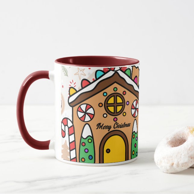 Mug Festive Joie Noël (Avec donut)