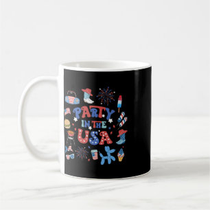 Mug Fête aux États-Unis 4 juillet Fête américaine patr