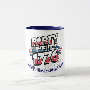 Mug "Fête comme c'est 1776" Personnalité de Celeb patr