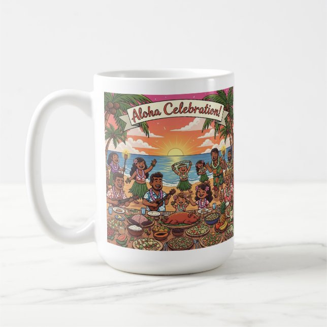 Mug Fête d'Aloha (Gauche)