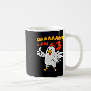 Mug Fête d'anniversaire 3 ans de poulet Ferme Poulet d