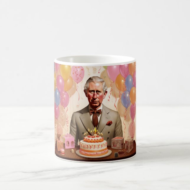 Mug Fête d'anniversaire du roi Charles III (Centre)