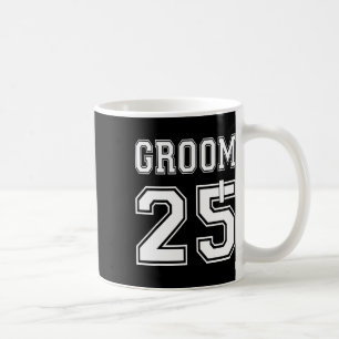 Mug Fête de fiançailles du marié 2025 tenue assortie d
