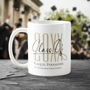 Mug Fête de graduation de collage de script moderne