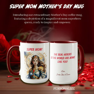 Mug Fête de la mère de Super Maman