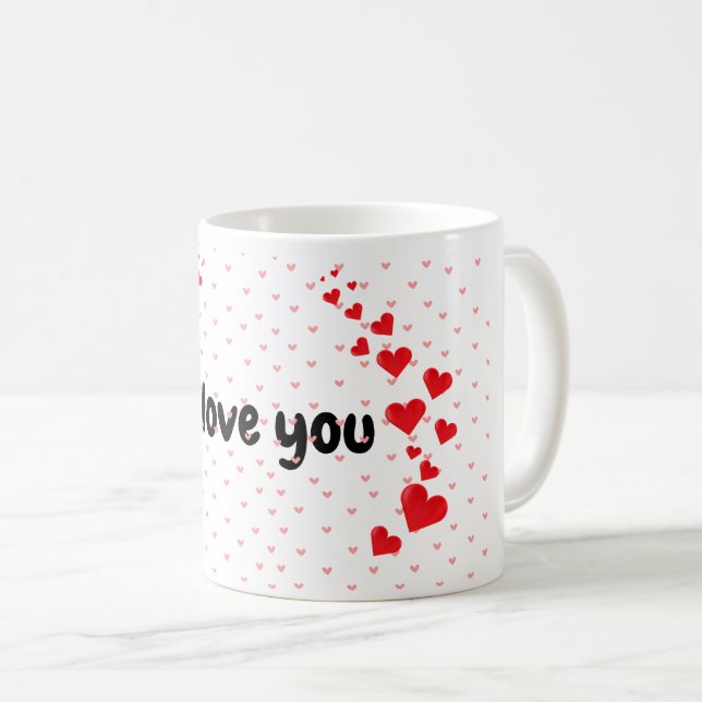 Mug fête de la Saint-Valentin amour couple cadeau roma (Devant droit)