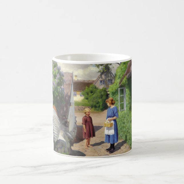 Mug Fête de l'été au Danemark (mère et fille) (Centre)
