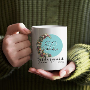 Mug fête de mariée monogramme