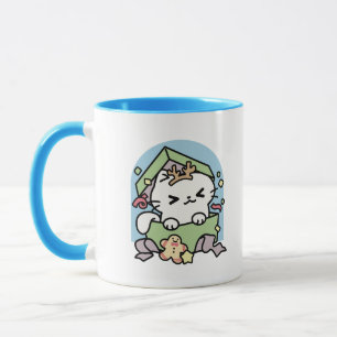 Mug Fête de Noël avec Purr-ty Time Cat
