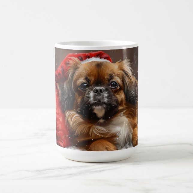 Mug Fête de Noël de Chien Espagnol Tibétain (Centre)