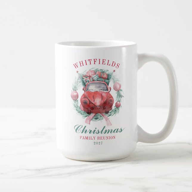 Mug Fête de Noël de Noël Botanique Wreath Matching (Droite)