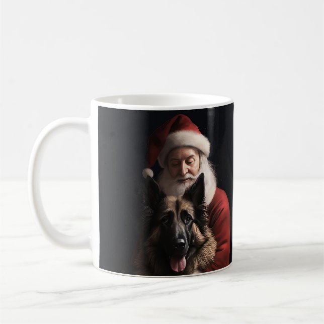 Mug Fête de Noël du berger de Belgique (Gauche)