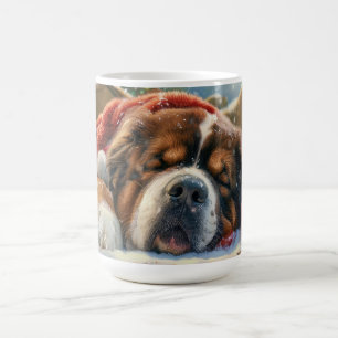Mug Fête de Noël du chien Mastiff Tibétain