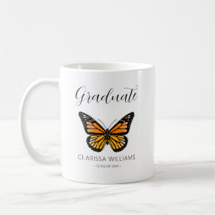 Mug Fête de remise des diplômes élégant papillon noir