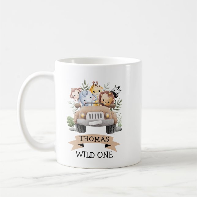 Mug Fête des animaux de la Jungle tropicale (Gauche)