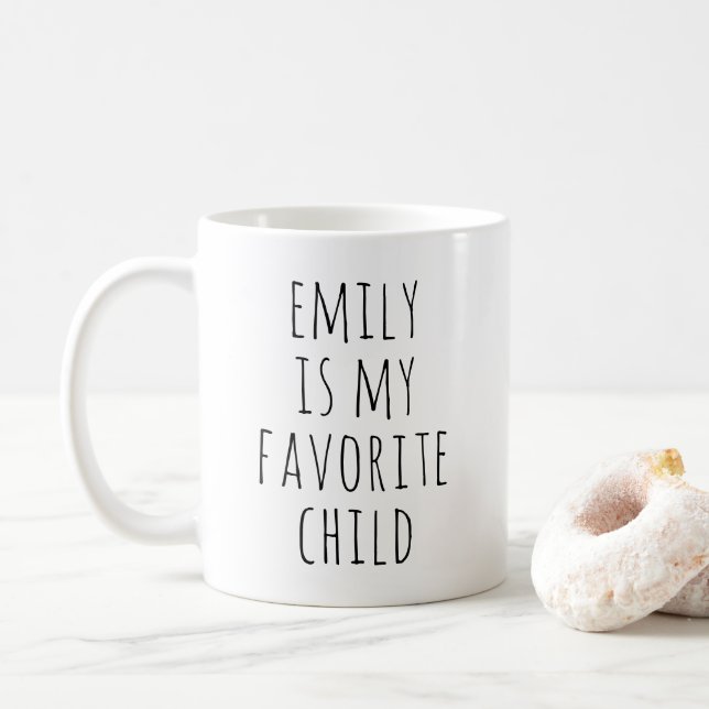 Mug Fête des mères amusantes pour enfant favori person (Avec donut)