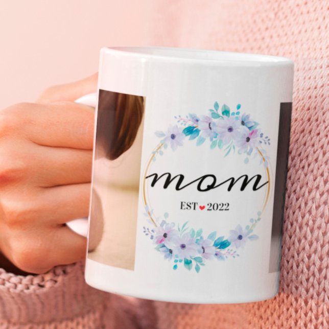 Mug Fête des mères Année Customisée pour maman Photos (Créateur téléchargé)