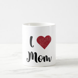 Mug Fête des Mères Cadeau Explosion de Coeur J'Aime Ma