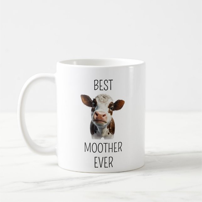 Mug Fête des mères Cadeau Maman Vache Lover (Gauche)