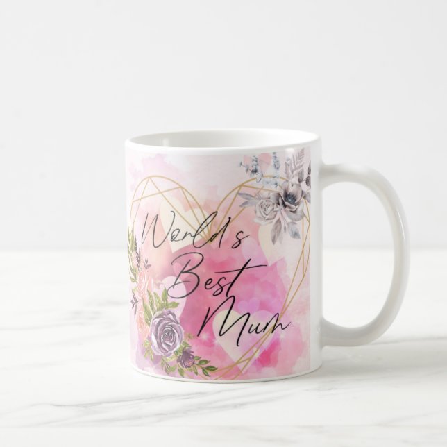 Mug Fête des mères de la meilleure maman du monde (Droite)