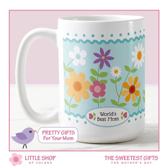 Mug Fête des mères de la meilleure maman du monde de l (Créateur téléchargé)