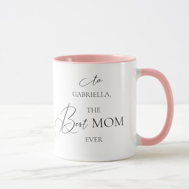 Mug Fête des mères du Fleur sauvage de prairie aquarel (Droite)