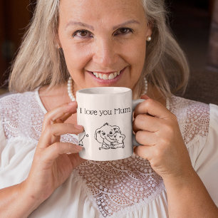 Mug Fête des mères Elephant Mum & Me personnalisée