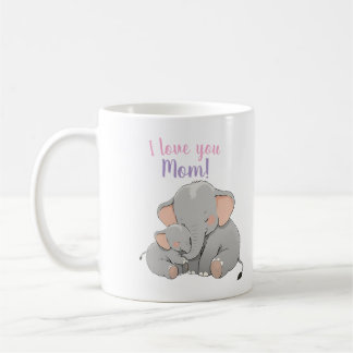 Mug Fête des mères éléphantes pour bébés et mamans