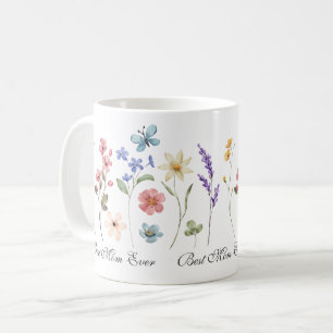 Mug Fête des mères fleurs sauvages pour les amoureux P