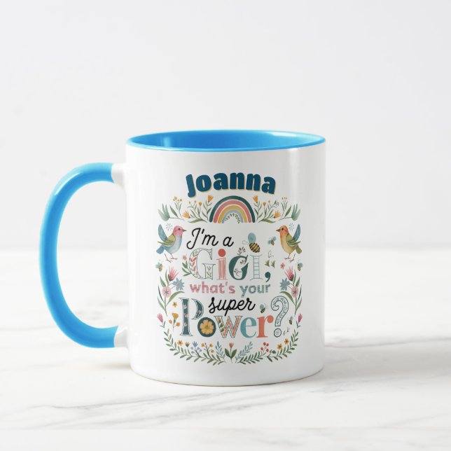 Mug Fête des mères GIGI personnalisées Anniversaire No (Gauche)