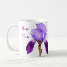 Fête des Mères jolie iris violet floral style fun