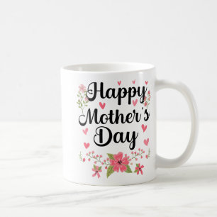 Mug Fête des mères maman mignonne Floral Femmes pour m
