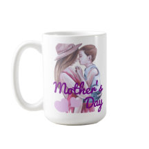 Fête des Mères Mug, Mère et Fils
