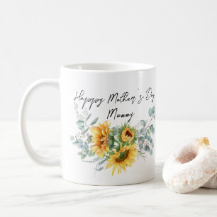 Mug Fête des Mères Mummy Sunflower Eucalyptus