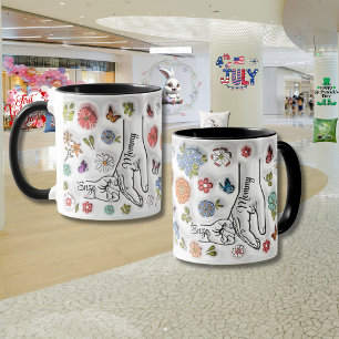 Mug Fête des Mères personnalisée "Effet 3D"
