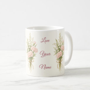 Mug Fête des Mères Personnalisée Meilleure Maman Flora