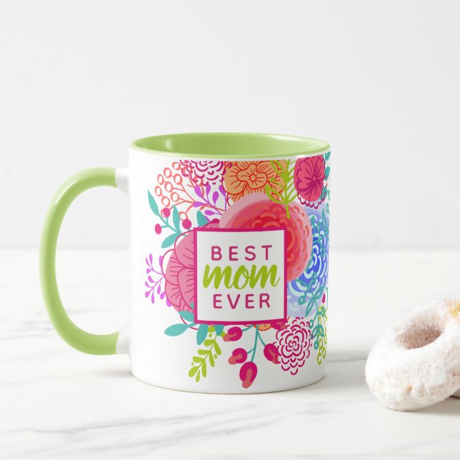 Mug Fête des mères personnalisées Meilleure maman jama (Avec donut)