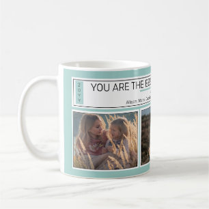 Mug fête des pères Best Papa Trois Photo - Noms Ann
