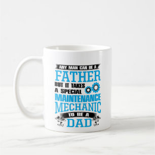Mug Fête des pères-cadeaux papa, mécanicien de main