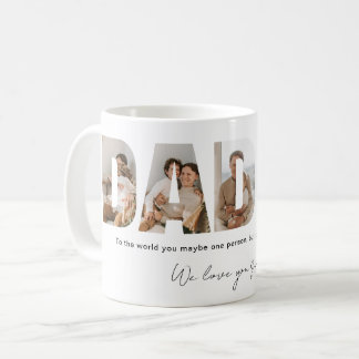 Mug Fête des pères Collage photo papa