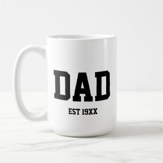 Mug Fête des pères d'année personnalisée papa établi c
