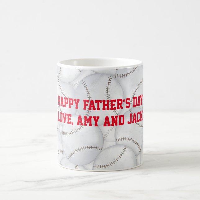 Mug Fête des pères de baseballs (Centre)