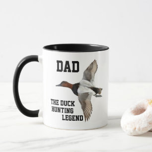 Mug Fête des pères de Canvasback de légende de chasse