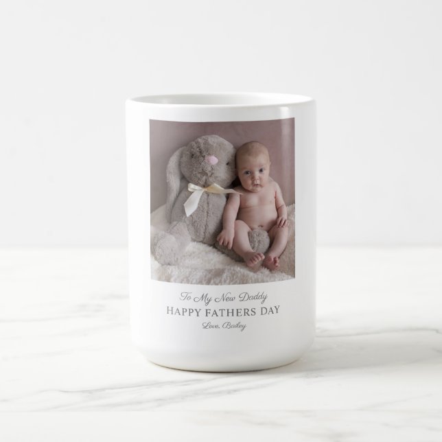 Mug Fête des pères De La Nouvelle Photo Bébé (Centre)